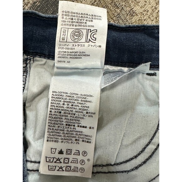 Levi Strauss & Co Women's Jeans Blue Super Skinny Denim Soft S40197 W28 L32 - Picture 10 of 13